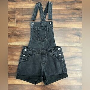 Wallflower Black Shorts Overalls